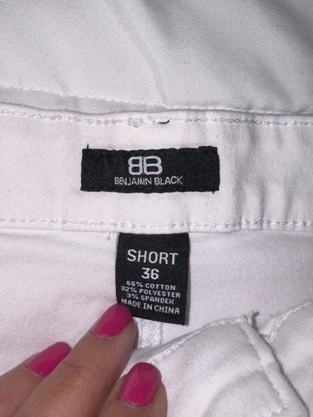 Benjamin Black Snow White Slim Men’s Jeans Shorts size 36 - Picture 8 of 9
